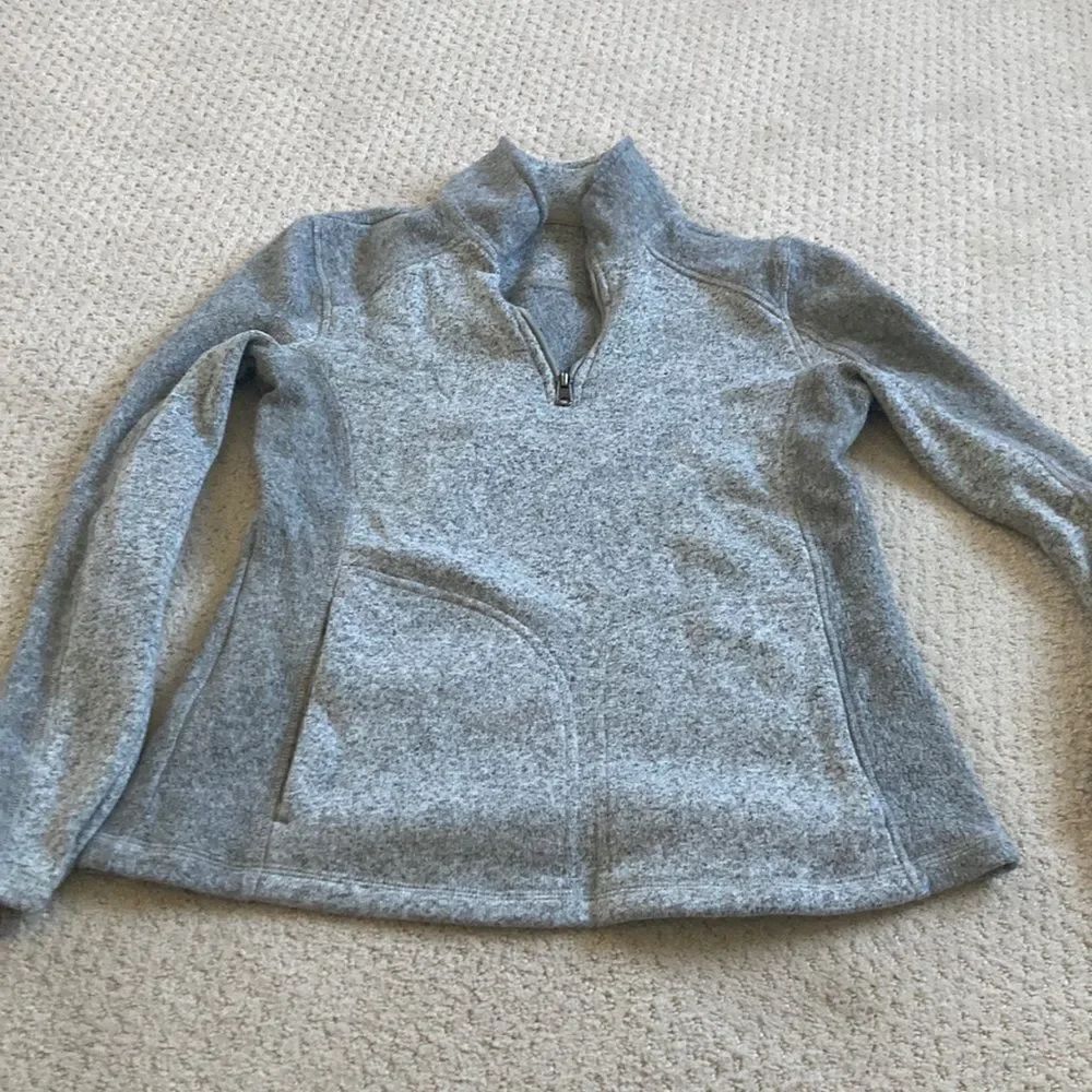 1/4 zip pullover gray comfy